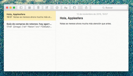 Esto es todo lo que puedes hacer con Notas para OS X El Capitan