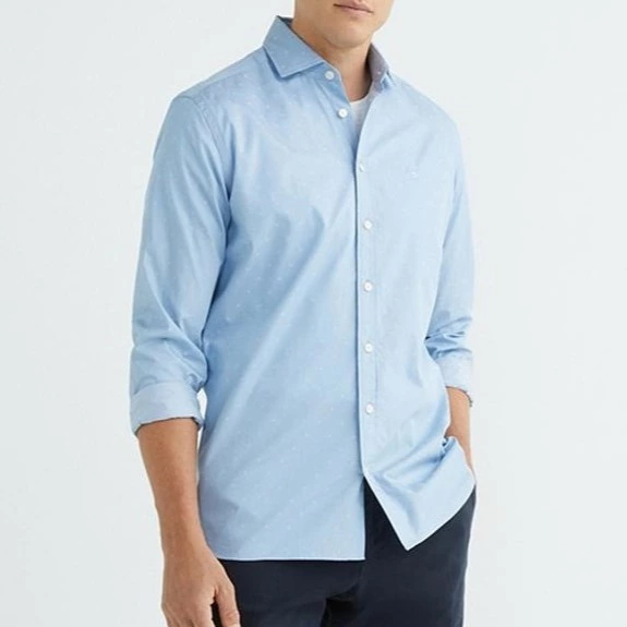 Hackett Camisa de hombre slim fit tejido doby estampado