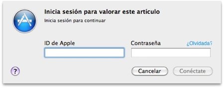 Iniciar sesión Mac App Store
