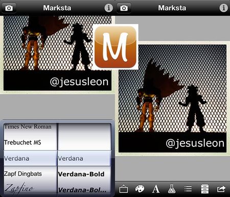 Marksta, una aplicación para poner marcas de agua en fotos con iPhone