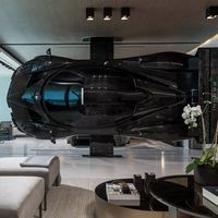 Si no sabes como decorar tu casa, puedes colocar una replica de un Pagani como muro