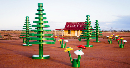 Bosques hechos con bloques de Lego en Australia