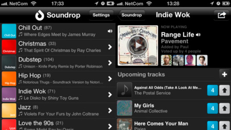 Soundrop lleva sus salones de reproducción en Spotify a iOS