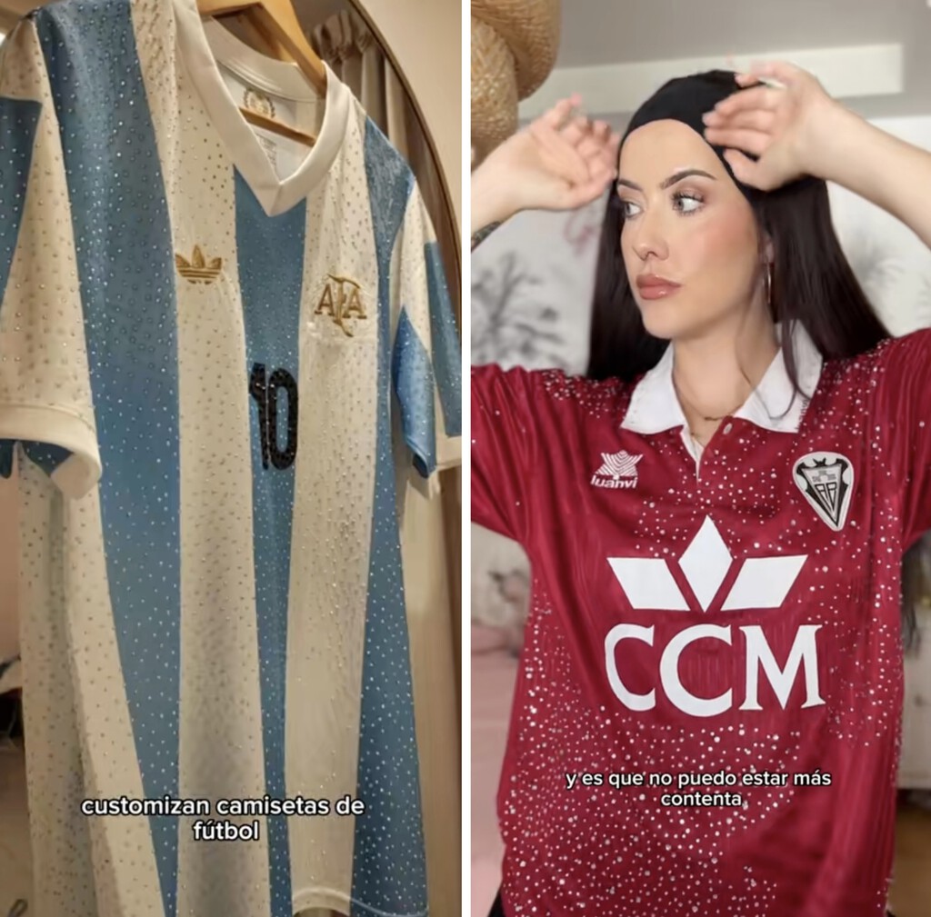 Atención, tendencia: las camisetas de fútbol tuneadas con mucho brillo serán las reinas del otoño