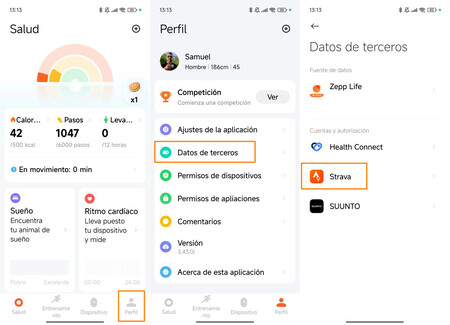 Capturas Strava
