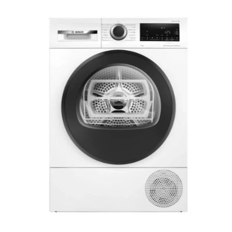 Secadora bomba de calor - Bosch WQG245D0ES, Serie 6, 9 kg, 15 programas, AutoDry, Condensador Autolimpiante, Blanco
