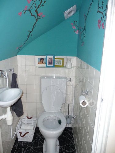 Antes y después: darle color a un baño