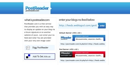 PostReader, promocionando nuestros contenidos mediante una firma en sitios web