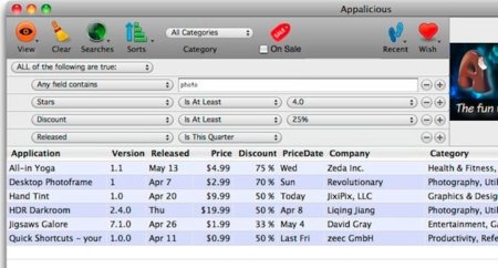 Appalicious, realiza búsquedas más certeras dentro de la Mac App Store