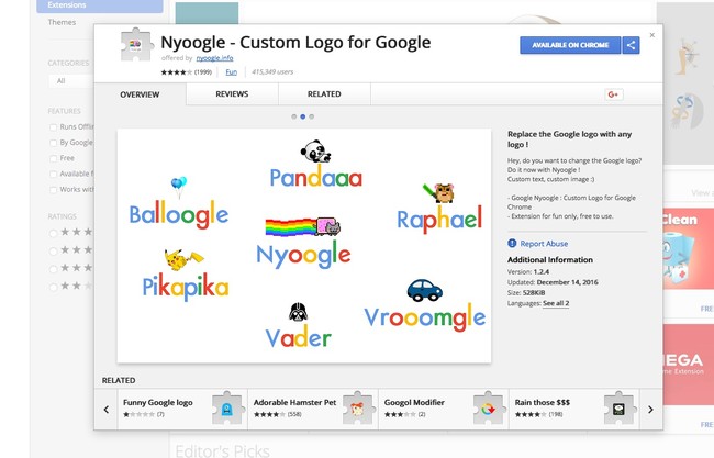Window Y Nyoogle Custom Logo For Google Chrome Web Store