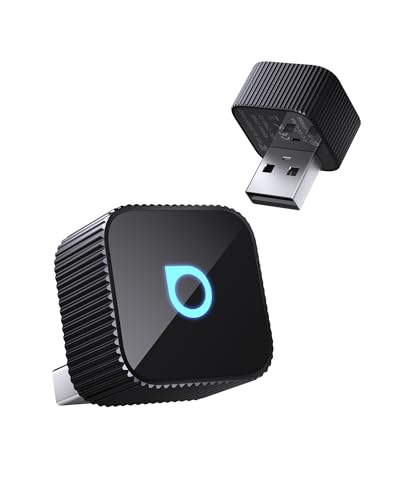 OTTOCAST Mini 3.0 Slim 2025 Upgrade Adaptador Wireless CarPlay, 2-en-1 para iPhone & Android Auto