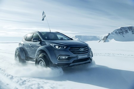 Un Hyundai Santa Fe conquista la Antártida para homenajear al aventurero Ernest Shackelton