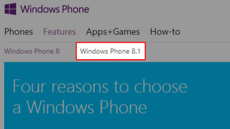 A Microsoft se le escapa una nueva referencia a Windows Phone 8.1 en su página web