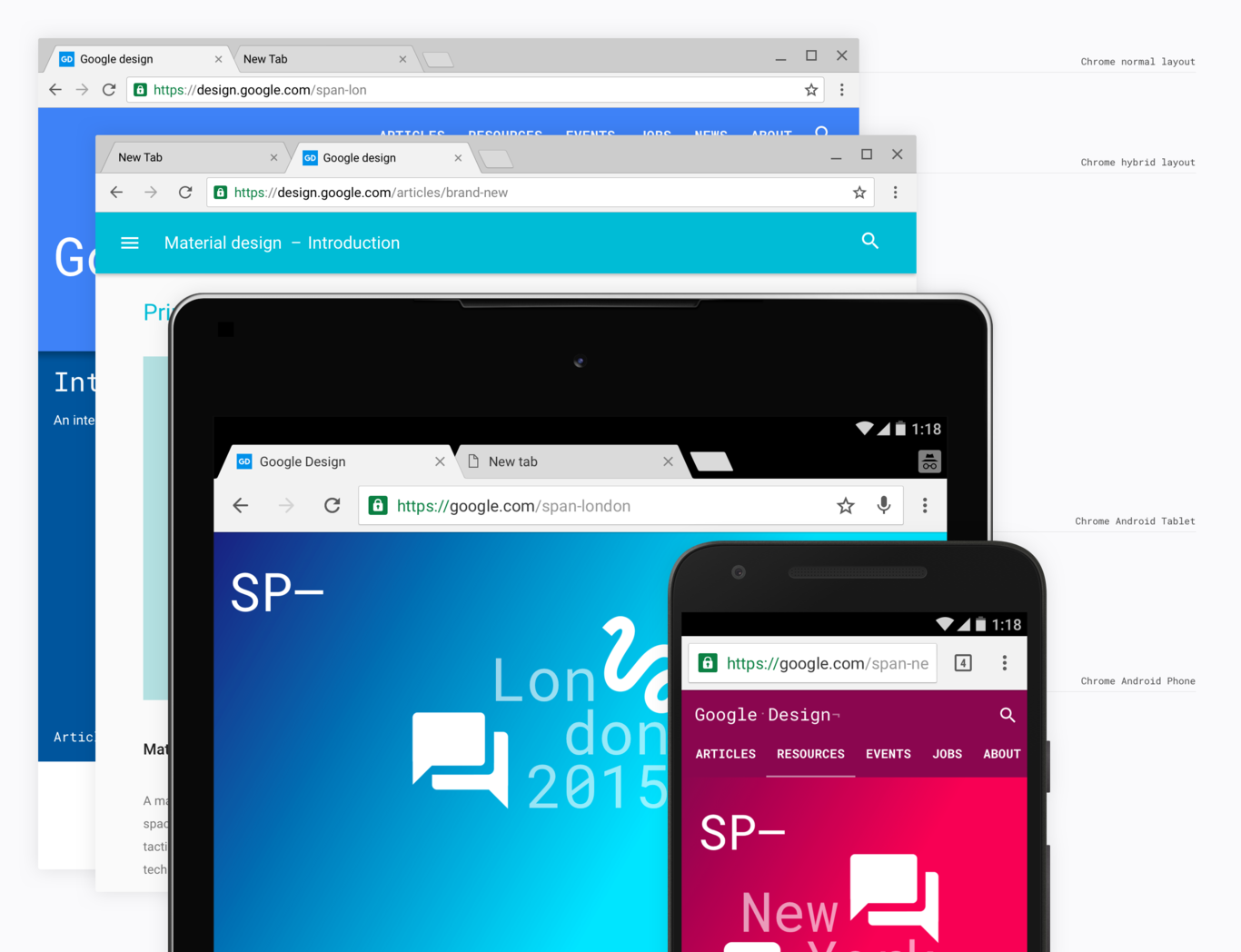 Google anuncia Material Design para Chrome de escritorio. Primera ...