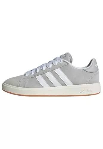 adidas Hombre Grand Court Base 00S Shoes, Grey Two/Cloud White/Gum, 42 EU