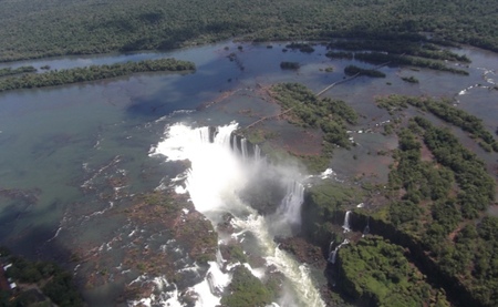 Iguazú en helicóptero