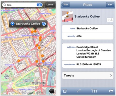 Ni lo uno ni lo otro: prueba OpenMaps para iOS