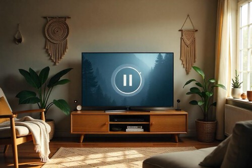Pausa en el televisor Samsung