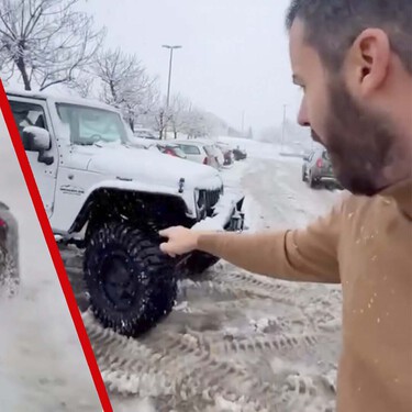 Mientras tu cuñado se queda tirado con su SUV en Navacerrada, el dueño de Bugatti se mueve con un Tourbillon de 4 millones y 1.800 CV en pleno temporal de nieve 