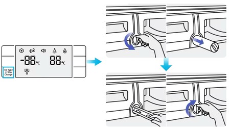 cambiar el filtro purificador de agua
