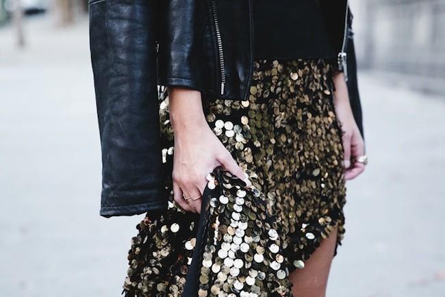 Sequined Maxi Skirt Sayan Cosmopolitan Awards Night Outfit Street Style Collage Vintage 55