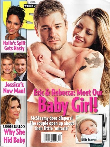 Eric Dane y Rebecca Gayheart nos enseñan a su hija a golpe de exclusiva