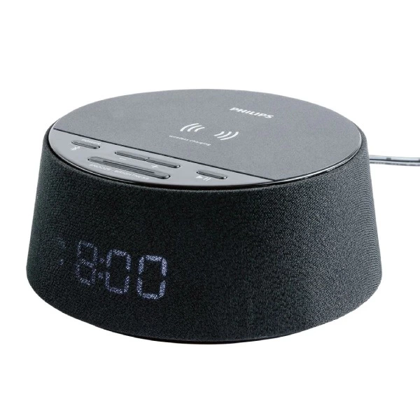 Radio despertador con carga inalámbrica
