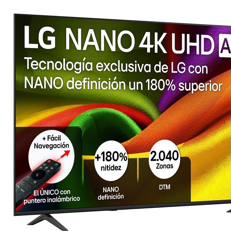 Smart TV LG NANO 4K UHD AI NU90 189 cm (75") 75NU900B6LA 4K 2026