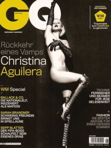 Christina Aguilera se desnuda completamente para GQ Alemania