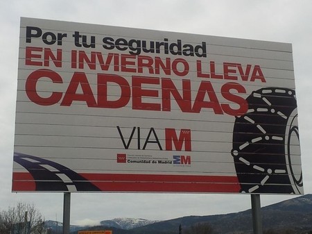 Monta cadenas para la nieve