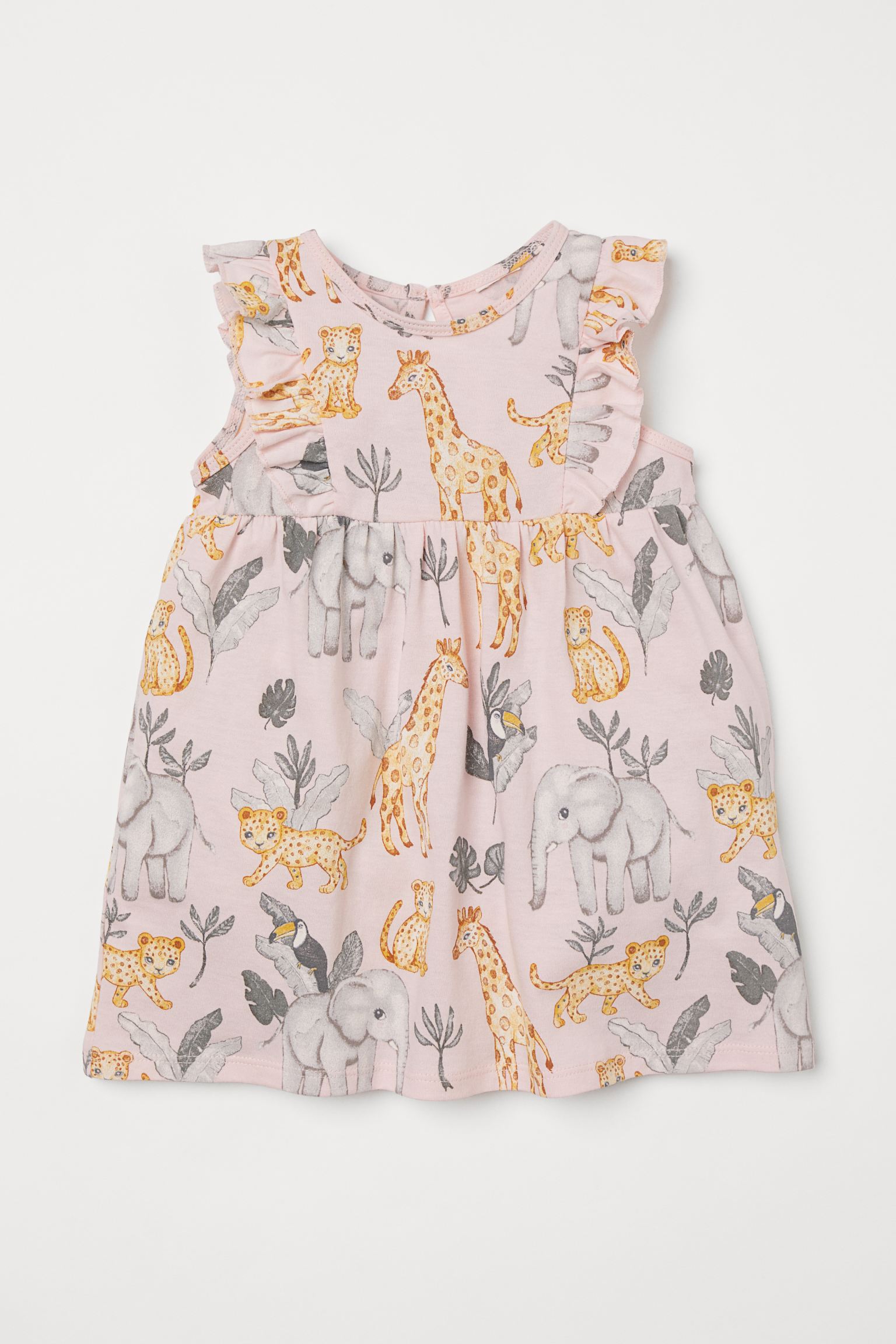 Vestido de punto con volantes