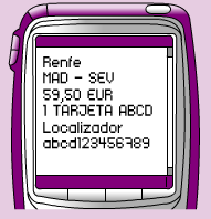 Paga tu billete de tren con el móvil