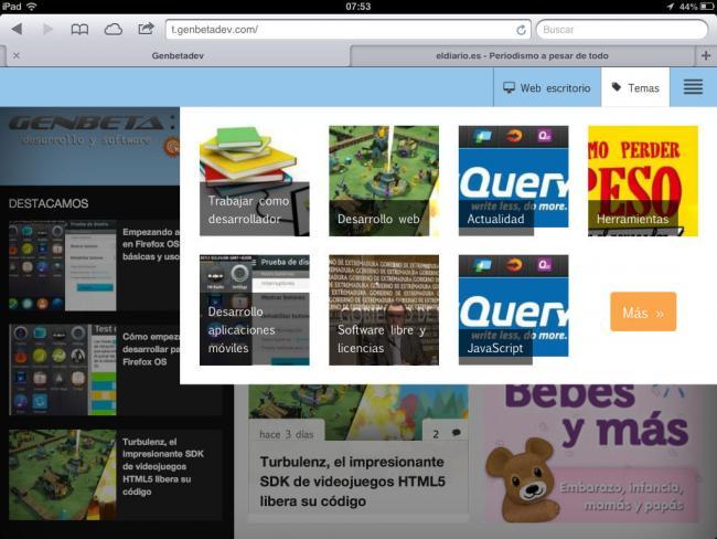 Versión para tablets de Genbeta Dev