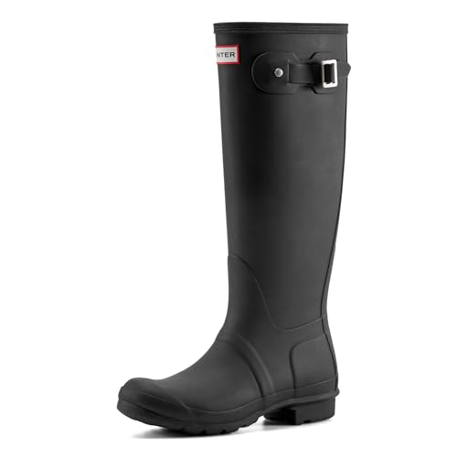 Hunter Original Tall Classic, Botas de Agua para Unisex Adulto, Negro 