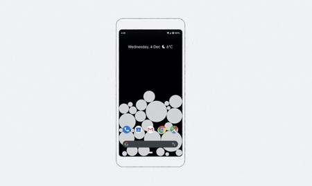 Este fondo de pantalla de Google permite saber cuánto estás usando el teléfono mediante burbujas