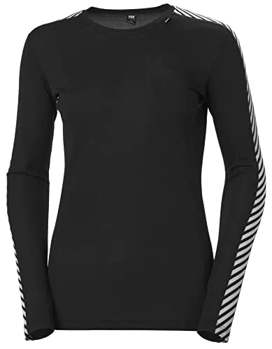 Helly Hansen Mujeres Tripulación de W HH Lifa, Negro, M