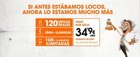 Euskaltel planta cara a Fusión: 120 Mbps y móvil por 42.23 euros al mes durante un año