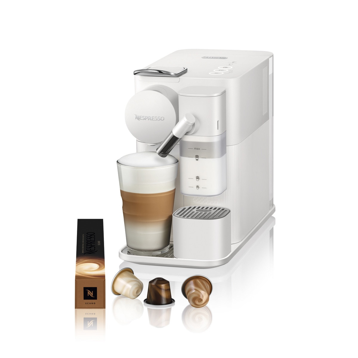 De'Longhi - Cafetera de cápsulas automática Nespresso De'Longhi Lattissima One para cápsulas Nespresso Original.