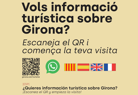 Folleto turístico con el código QR de acceso a la IA