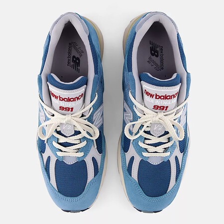Nuevas Zapatillas New Balance Deportivas Bonitas Piel Ante Elegantes Comodas Otono Tendencia Azules