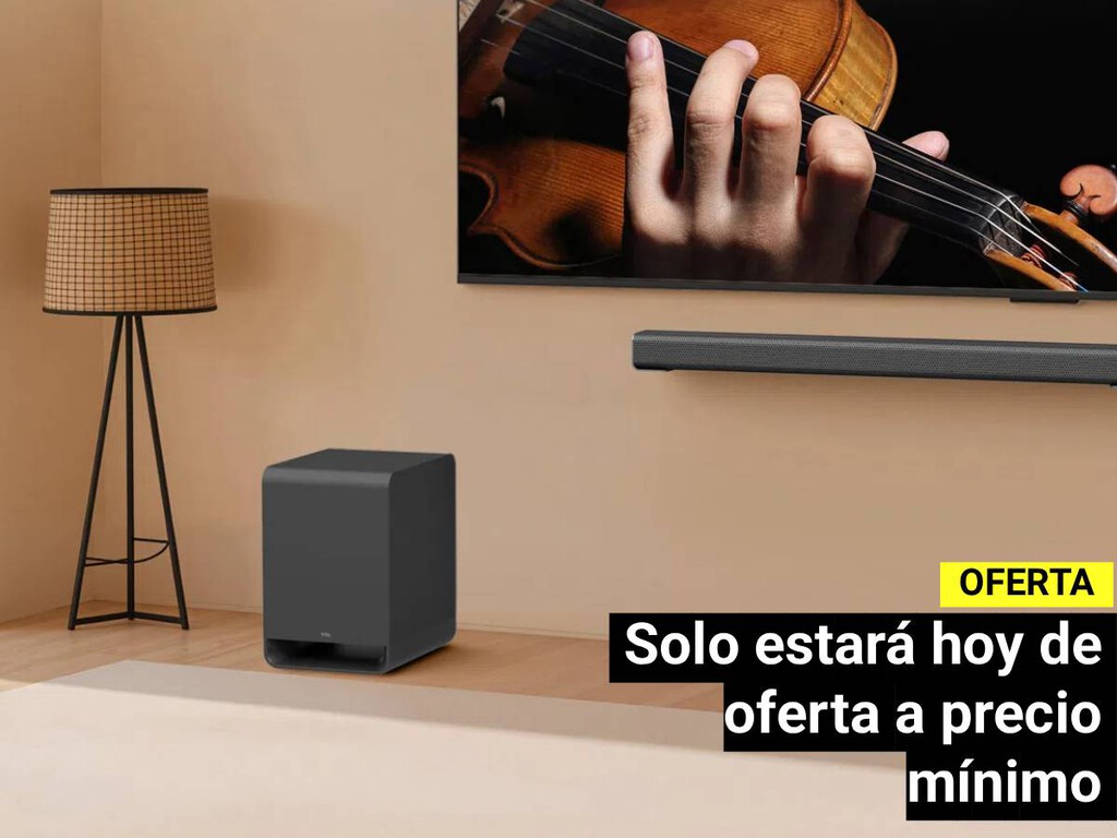 Tiene un subwoofer inalámbrico y un par de altavoces traseros: así es la barra de sonido TCL con Dolby Atmos y un preciazo solo hoy