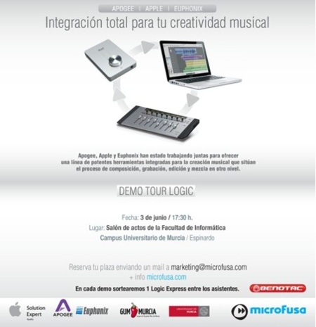 Demo Tour Logic, evento para creativos musicales el 3 de Junio