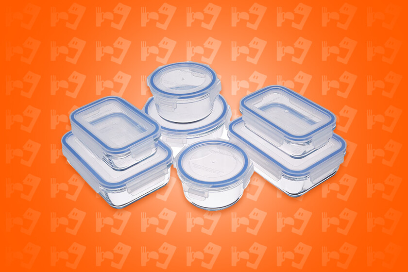 Siete contenedores de vidrio a un increíble precio de 434 pesos