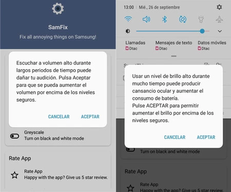 SamFix で無効化できる 2 つの通知