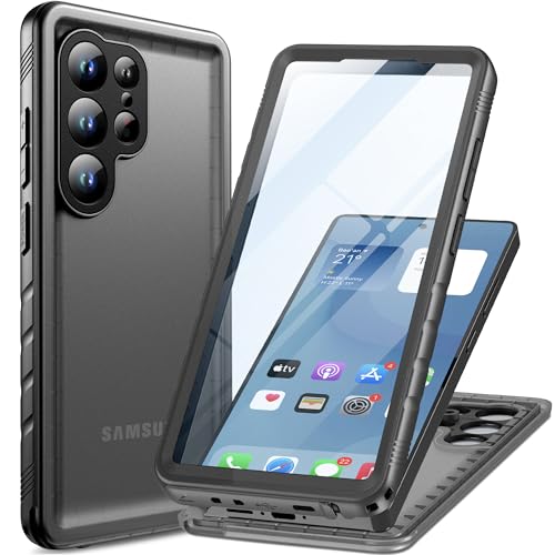 Cozycase Top Resistente Funda para Samsung Galaxy S25 Ultra Impermeable Antigolpes Militar 360 Grados Carcasa S 25 Doble Waterproof Acuatica Sumergible Agua con Protector Camara Pantalla