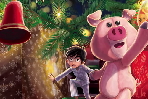 El cerdito de Navidad