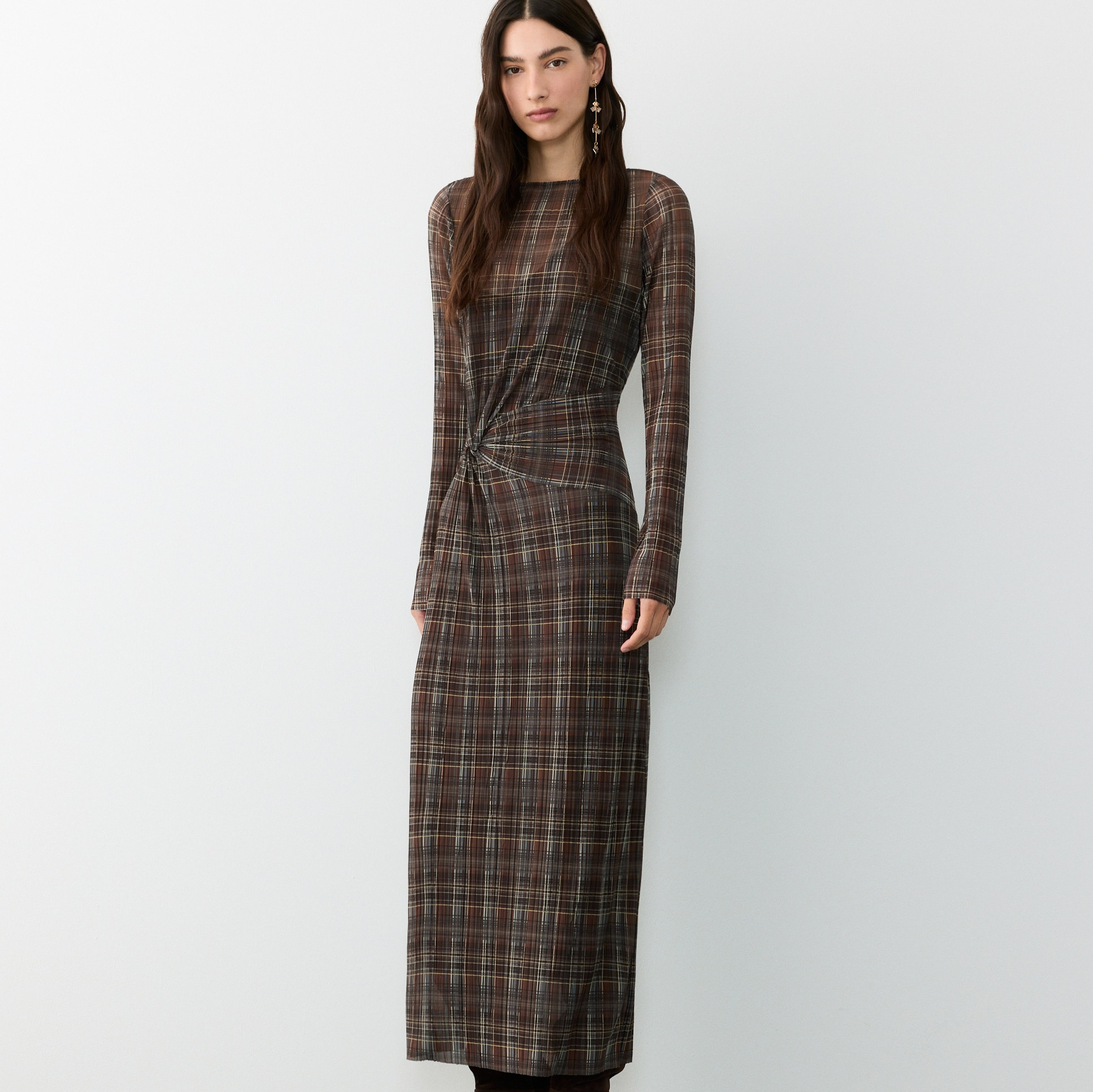 Vestido con estampado cuadros - Tintoretto 