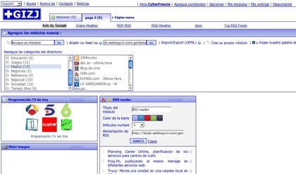 Gizj.com, nueva opción para tener nuestra página de inicio personalizada