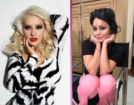 El trío que no fue entre Christina Aguilera, Vanessa Hudgens y un despistao con mucha suerte
