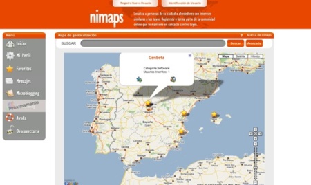 Nimaps, comunidad de usuarios geoposicionados